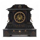 VICTORIAN SLATE AND ORMOLU FIG