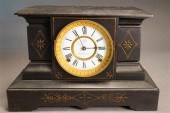 VICTORIAN SLATE MANTLE CLOCK B