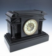 VICTORIAN SLATE MANTLE CLOCK W