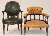 VICTORIAN SLIPPER CHAIR & GEOR