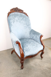 VICTORIAN SLIPPER STYLE ARMCHA