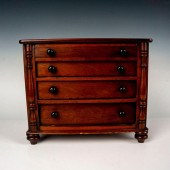 VICTORIAN SMALL MAHOGANY FOUR