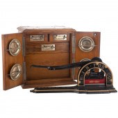 VICTORIAN SMOKING CABINET & TO