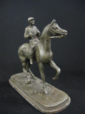 Victorian Spelter Statue of Horse &
