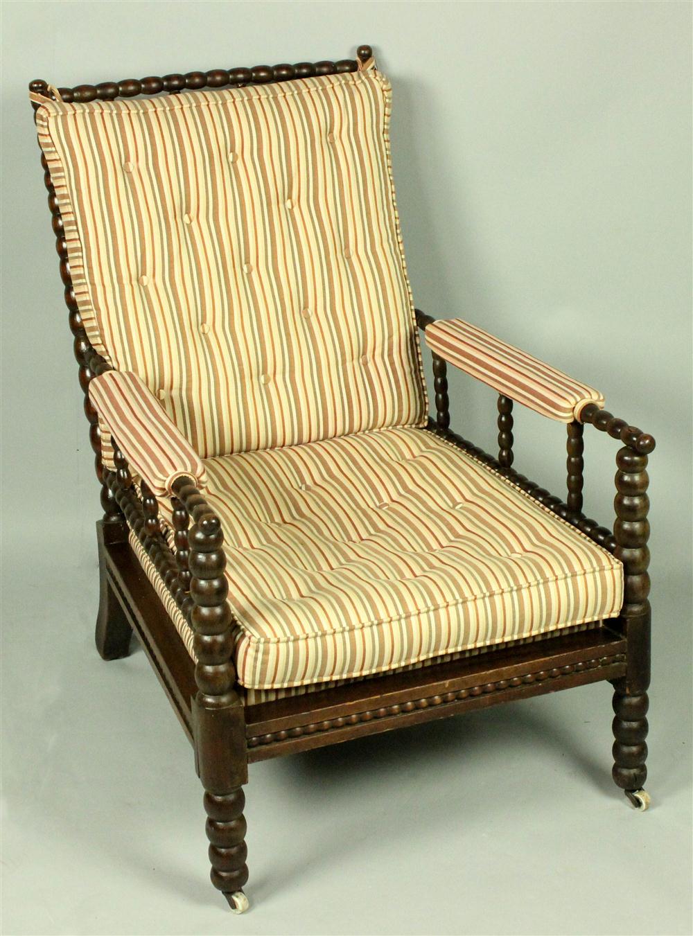 VICTORIAN SPOOL CARVED ARMCHAIR