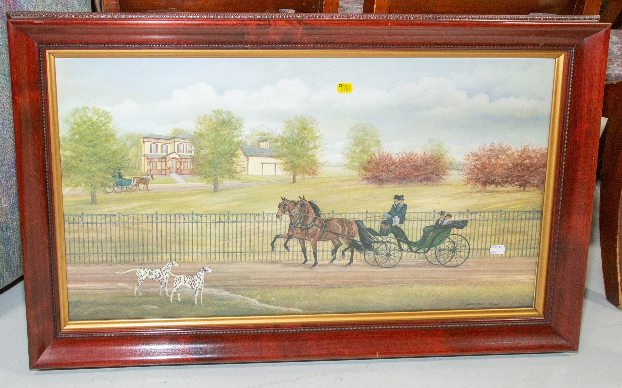 "VICTORIAN SPRING," PRINT Framed.