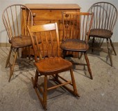 VICTORIAN STAINED PINE CHEST (