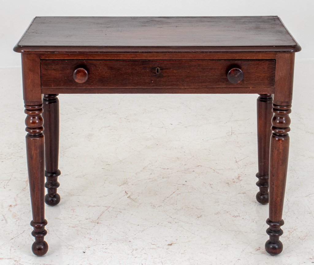 VICTORIAN STAINED WOOD WORK TABLE