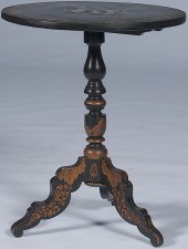Victorian Stenciled Tilt Top T