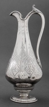 VICTORIAN STERLING EWER IN ARA