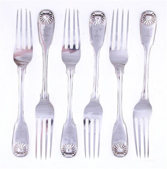 Victorian sterling forks of