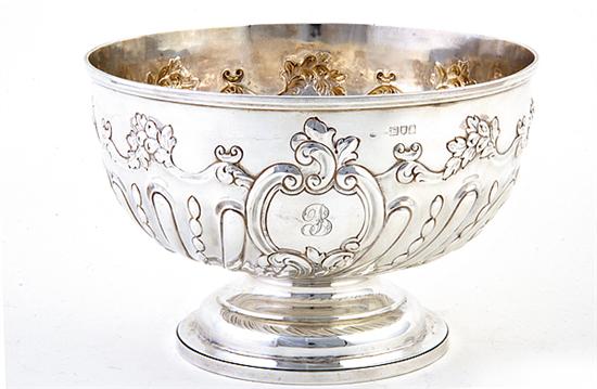 Victorian sterling punch bowl