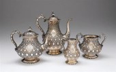 Victorian sterling silver four