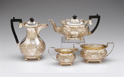 Victorian sterling silver four