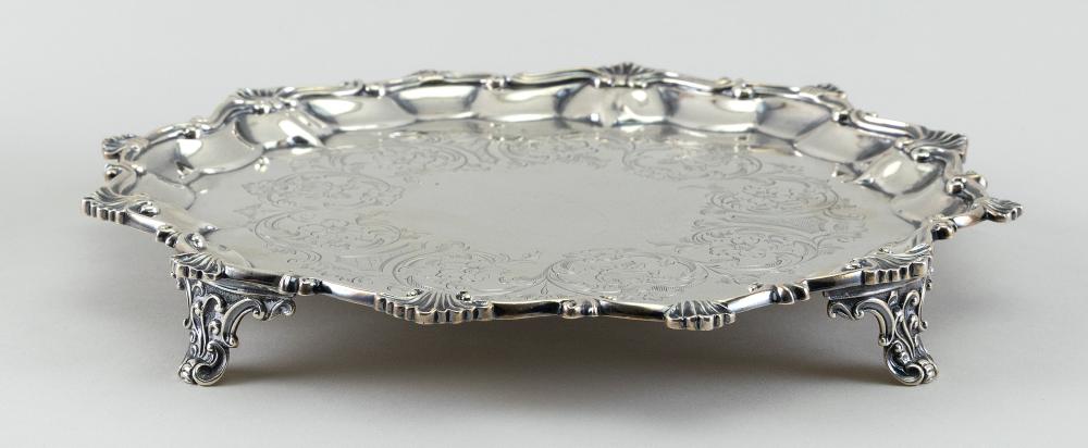 VICTORIAN STERLING SILVER SALVER