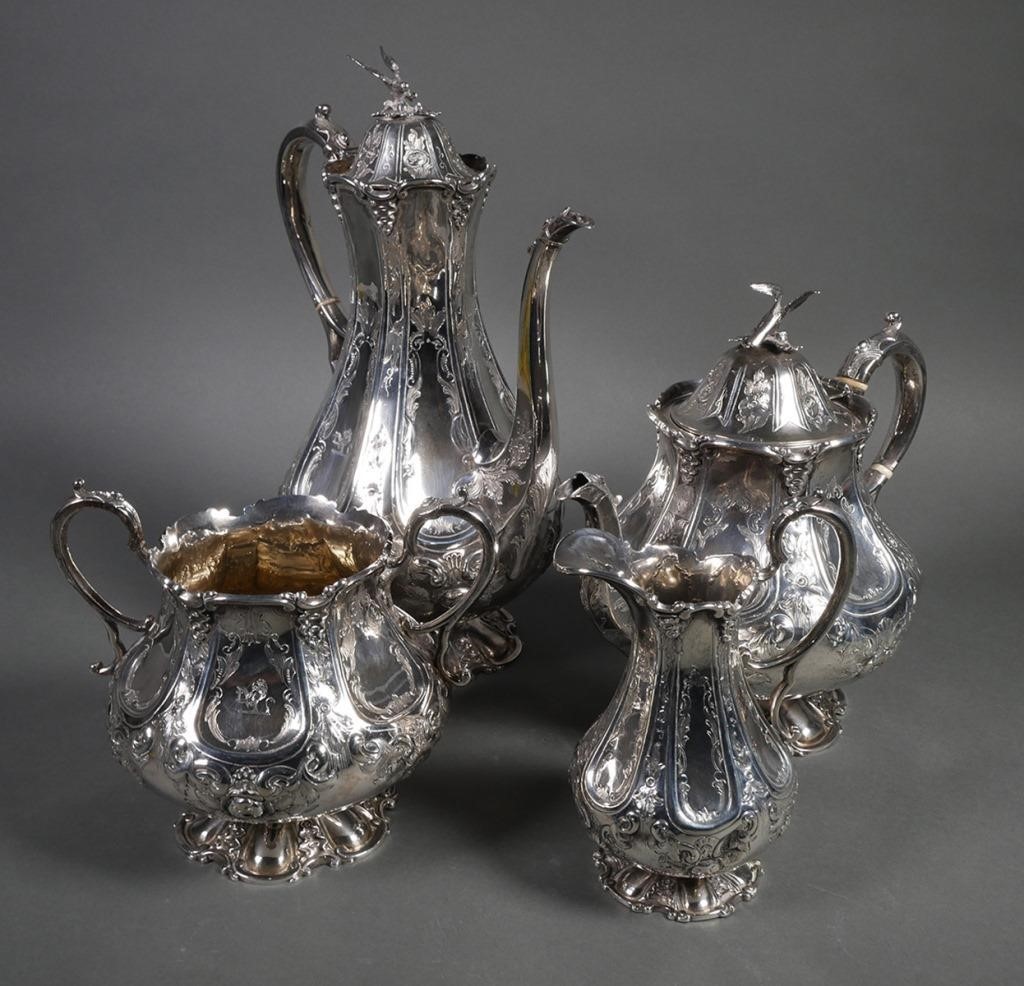 VICTORIAN STERLING SILVER TEA