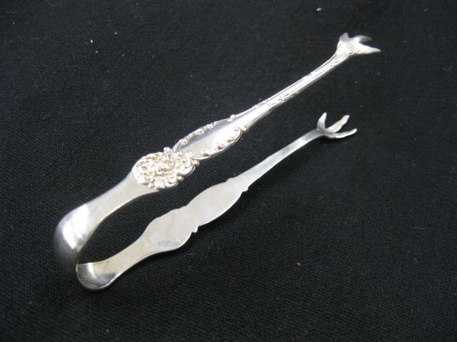 Victorian Sterling Silver Tongs paw