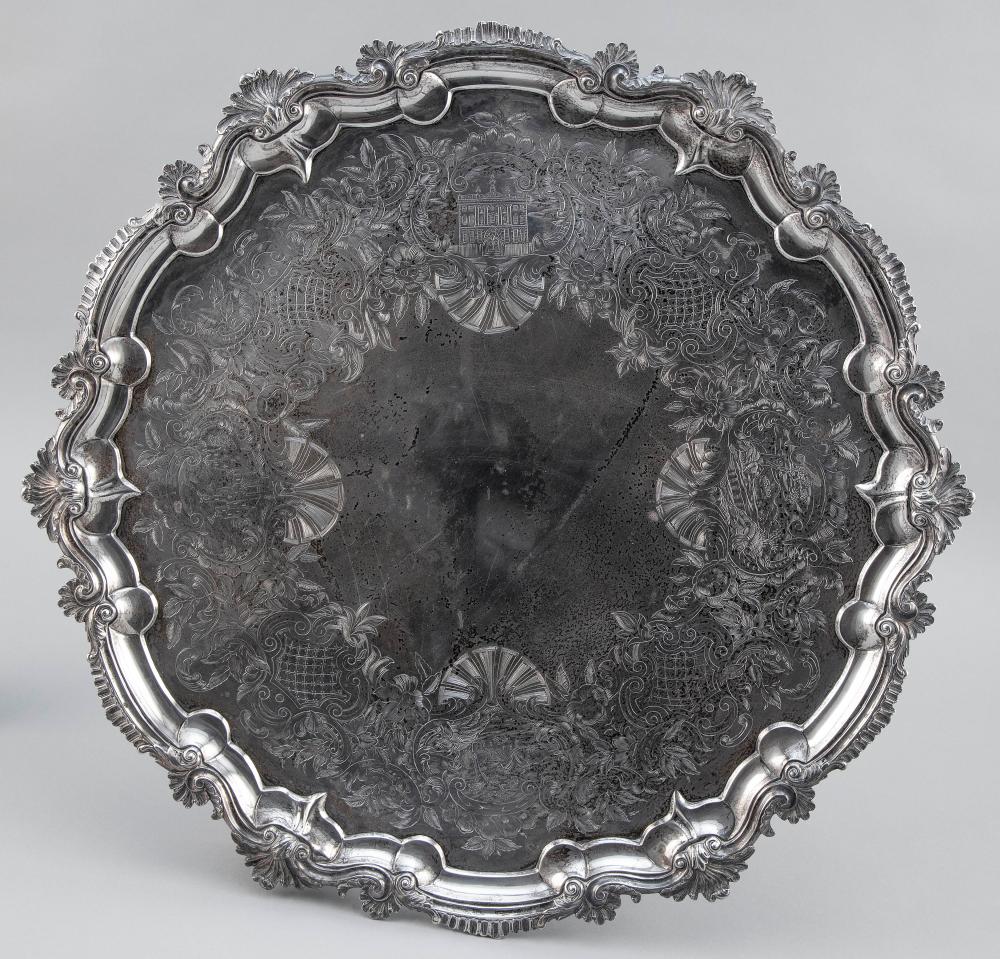 VICTORIAN STERLING SILVER TRAY