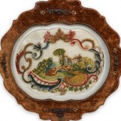VICTORIAN STUMPWORK SILK EMBRO