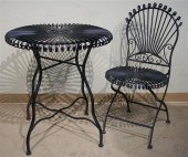 VICTORIAN STYLE BLACK PAINTED