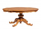 VICTORIAN-STYLE BURLWOOD LOW T