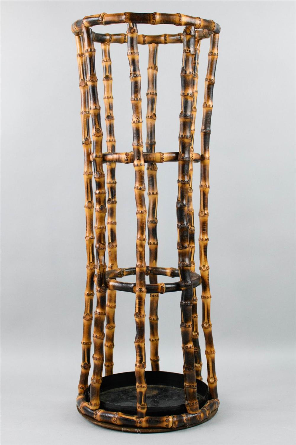 VICTORIAN STYLE BURNT BAMBOO