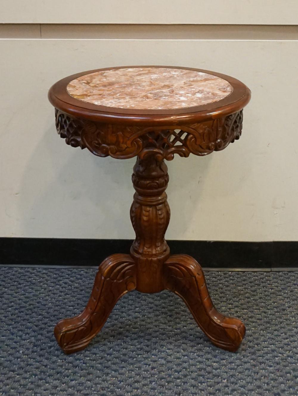 VICTORIAN STYLE CARVED FRUITWOOD