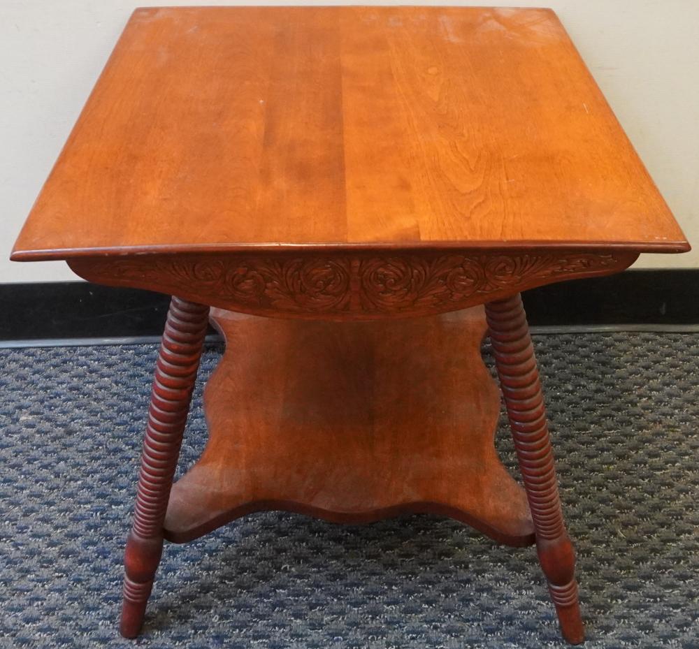 VICTORIAN STYLE CARVED FRUITWOOD