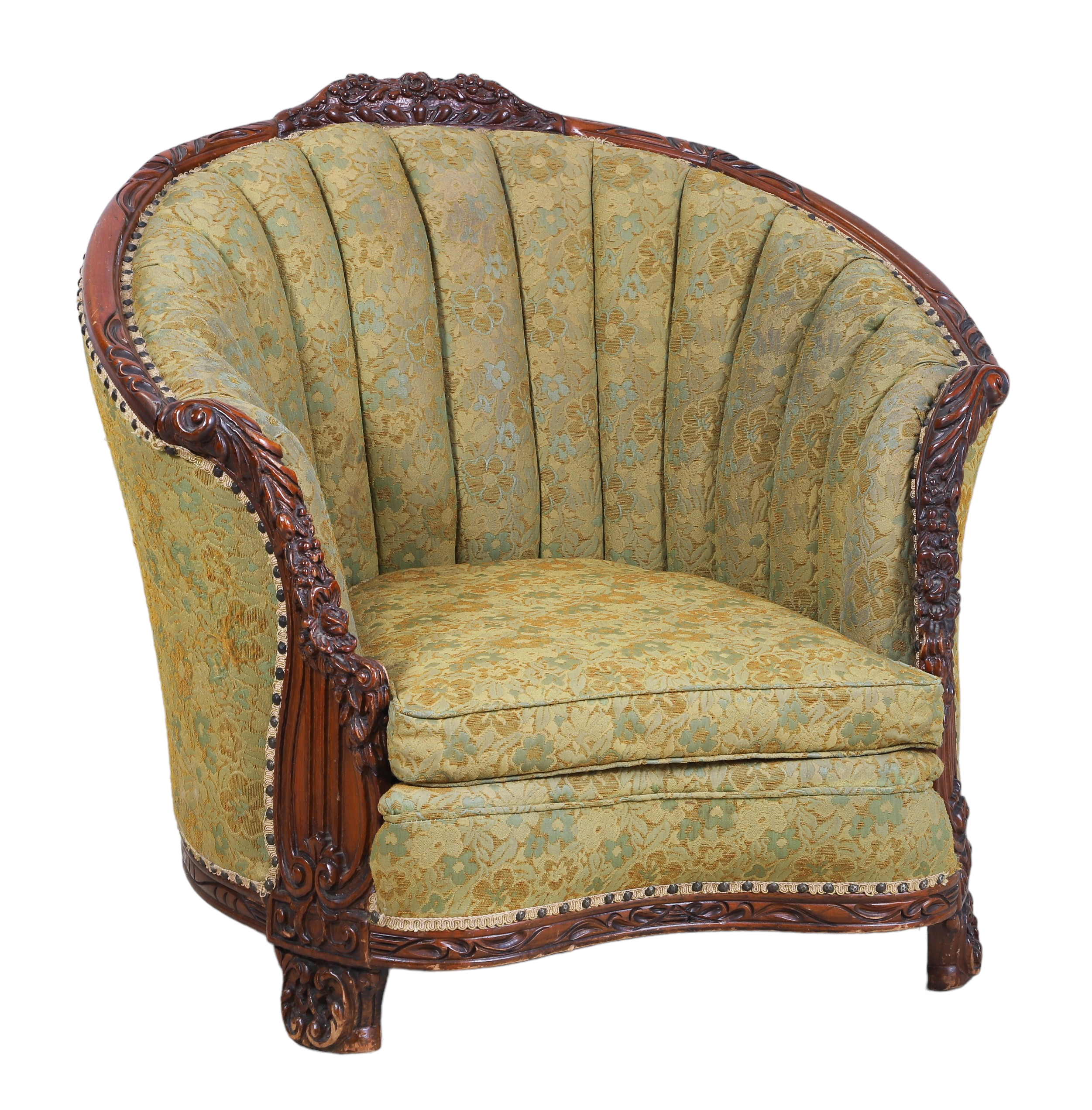 Victorian style carved mahogany