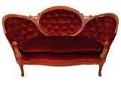 VICTORIAN STYLE CARVED UPHOLST