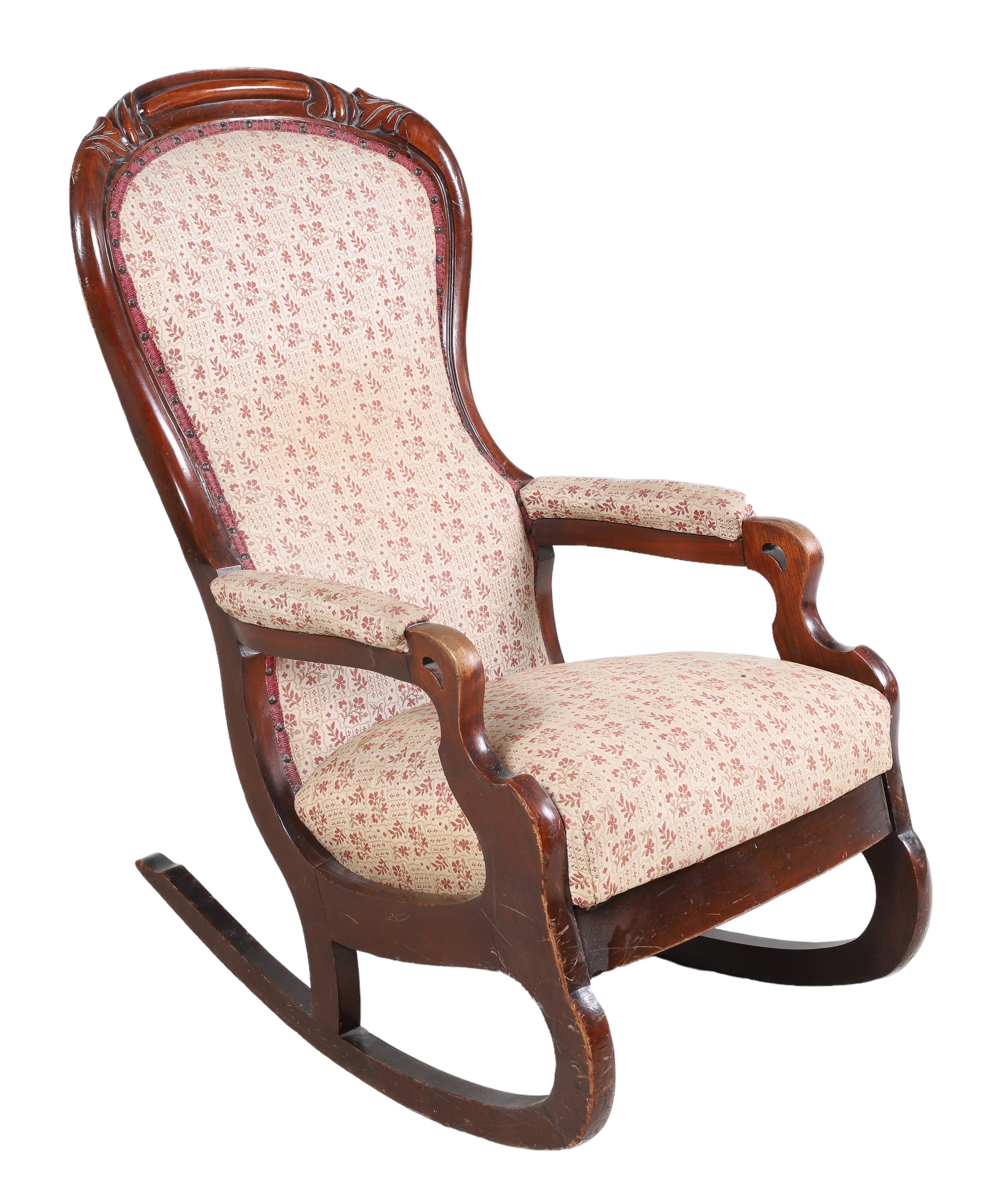 Victorian style carved walnut