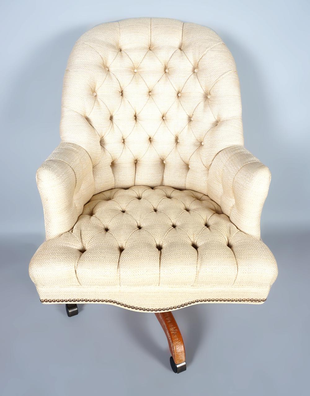 VICTORIAN STYLE CHERRY DESK CHAIR