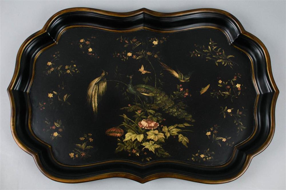 VICTORIAN STYLE EBONIZED TRAY