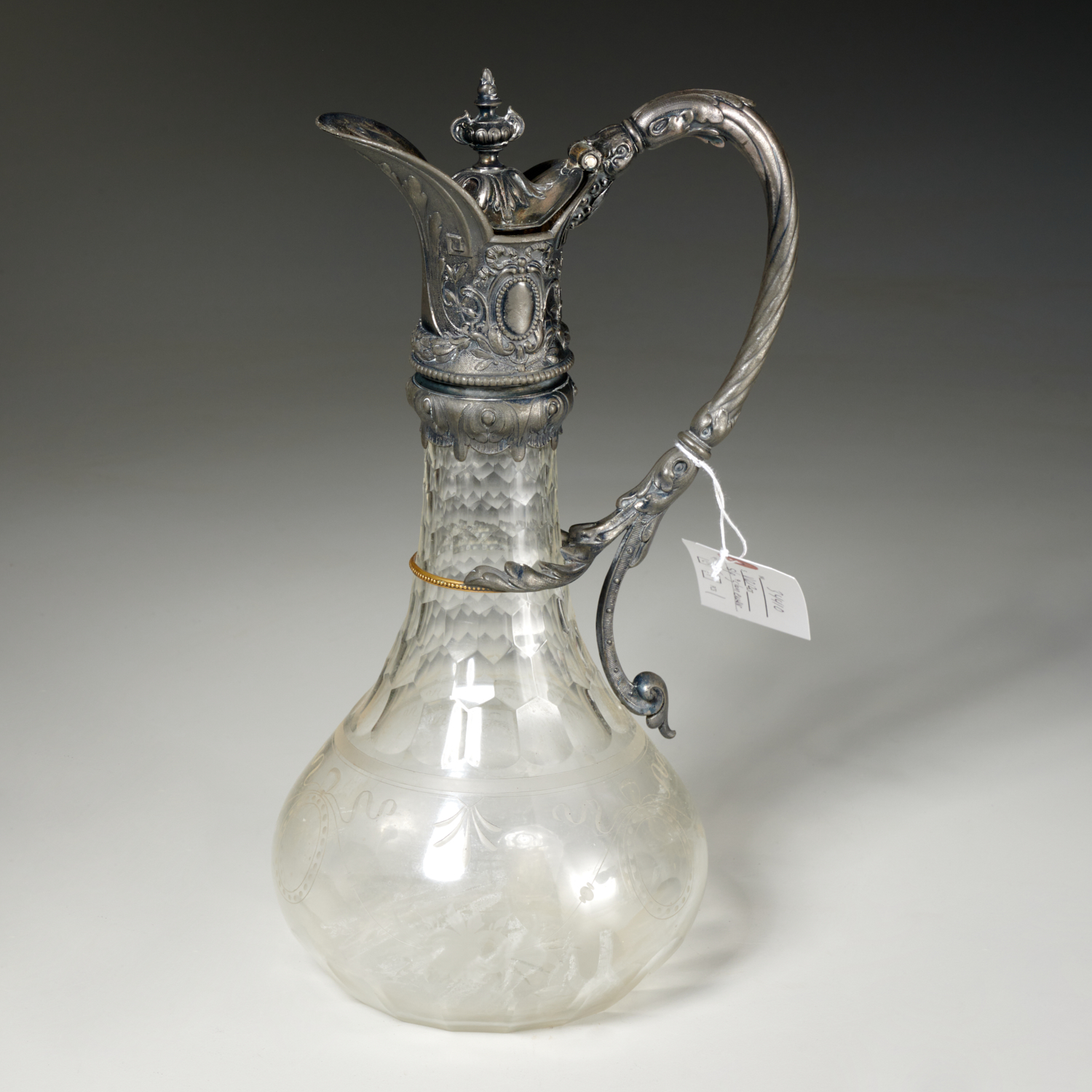 VICTORIAN STYLE ETCHED GLASS