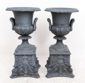 VICTORIAN STYLE GARDEN URNS, P