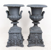 VICTORIAN STYLE GARDEN URNS, P