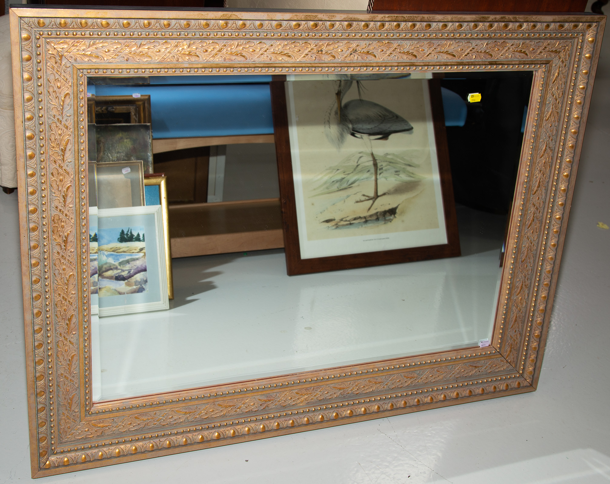 VICTORIAN STYLE GILT BEVELED