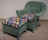 VICTORIAN STYLE GREEN PAINTED