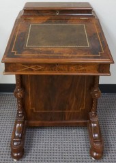 VICTORIAN STYLE INLAID BURLWOO