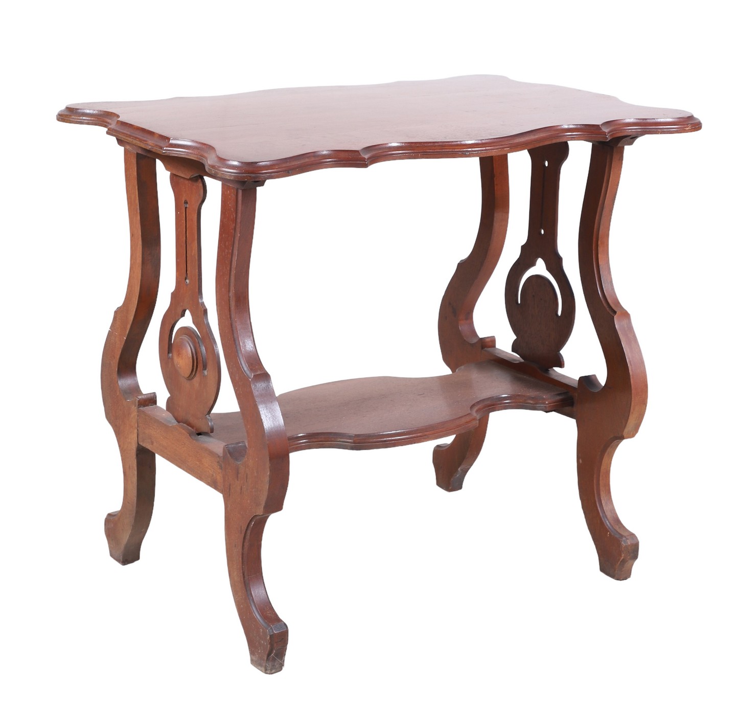 Victorian style mahogany 2-tier