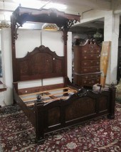 VICTORIAN STYLE MAHOGANY AND B