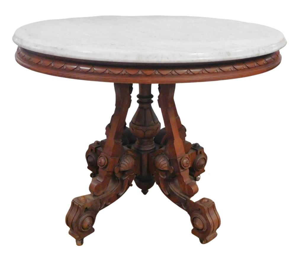 VICTORIAN STYLE MARBLE TOP CENTER