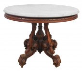 VICTORIAN STYLE MARBLE TOP CEN
