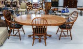 VICTORIAN STYLE OAK DINING TAB