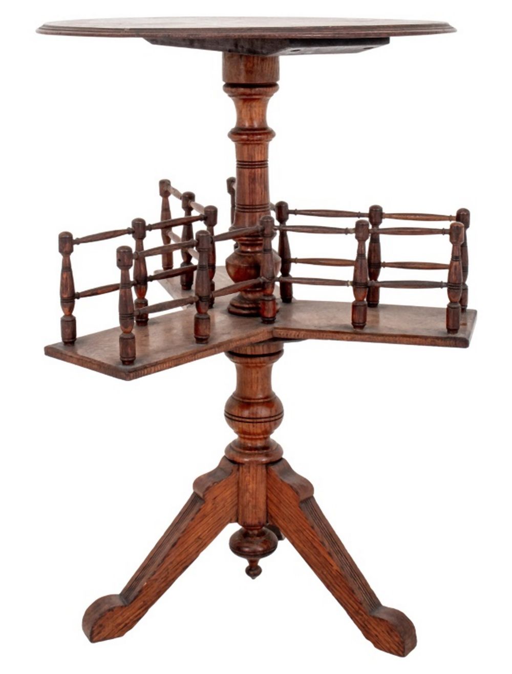 VICTORIAN STYLE OAK REVOLVING