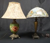 VICTORIAN STYLE PAINTED GLASS
