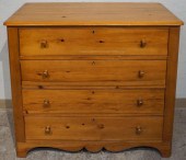 VICTORIAN STYLE PINE CHEST OF