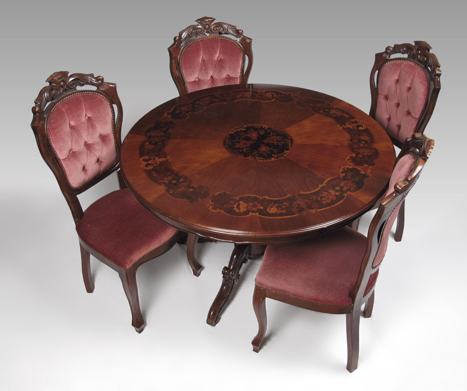 VICTORIAN STYLE ROUND INLAY