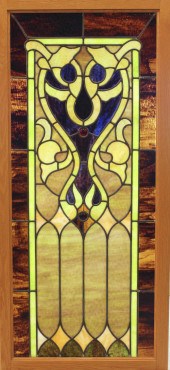 VICTORIAN STYLE STAINED AND LE