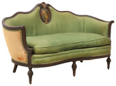 VICTORIAN STYLE UPHOLSTERED PA